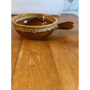 Extra Large French onion soup crock stoneware/ceramic side handle